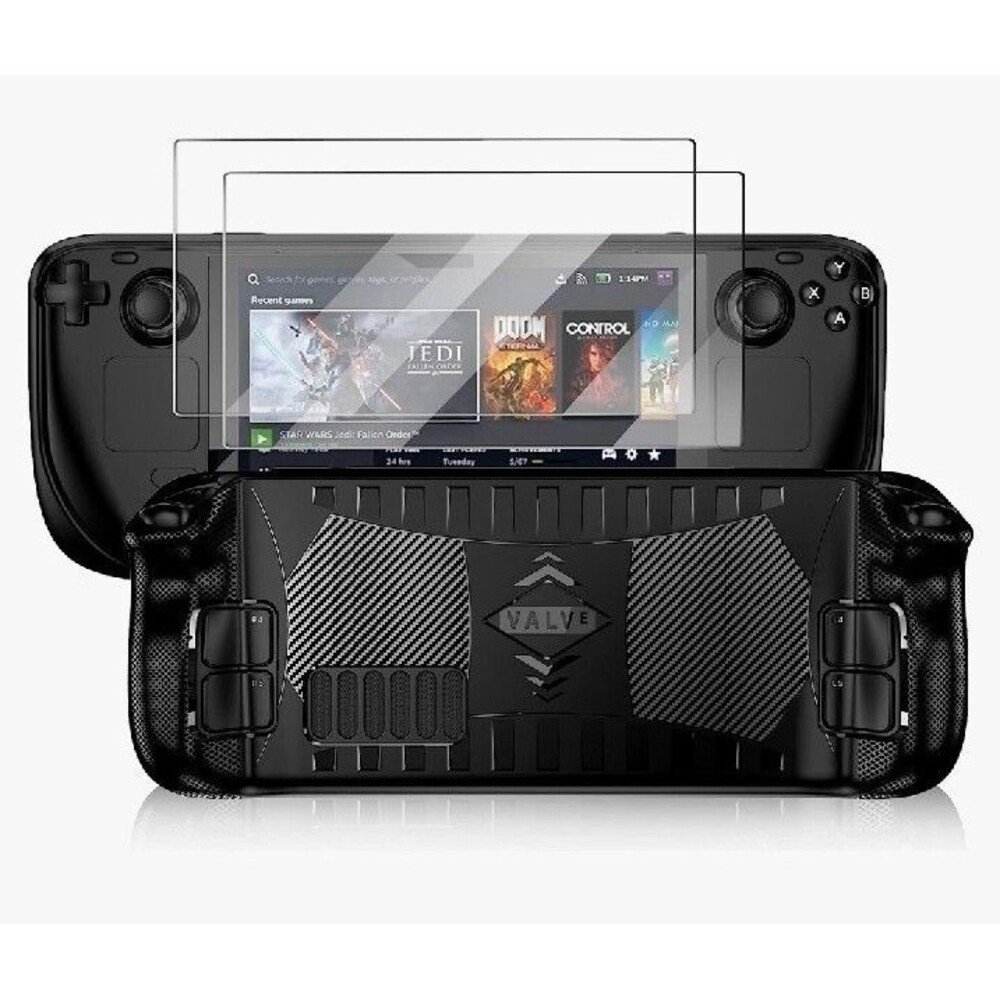 Steam Deck Case Stream Deck Case Anti-Slip Particles Hand Held Gaming Console